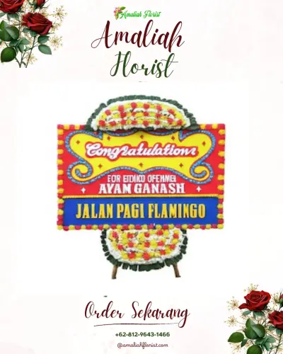 Bunga Papan Congratulation di Aek Tuhul